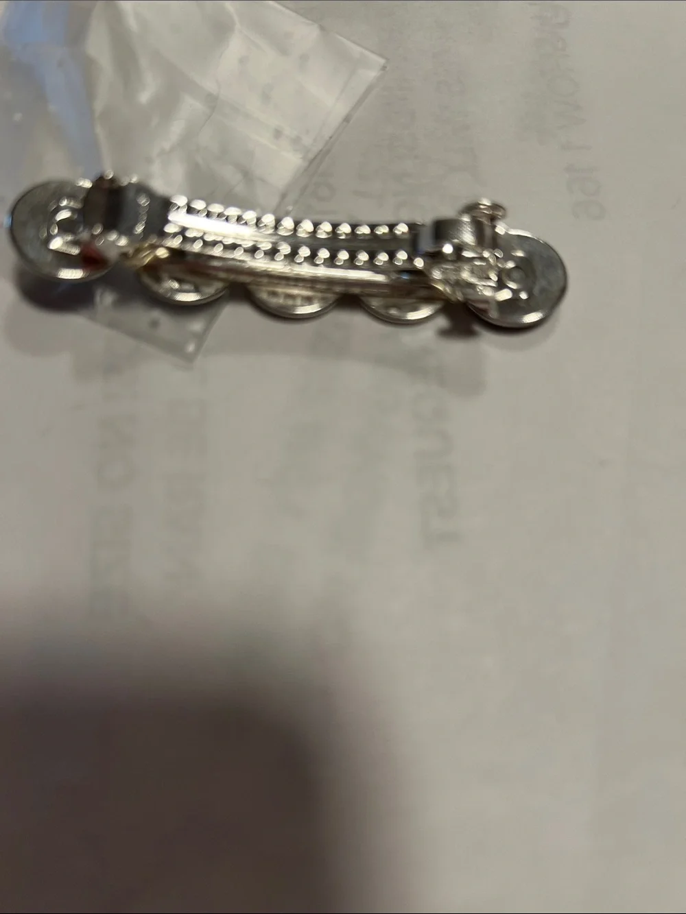 Lux hair barrette set of two a silver and gold tone